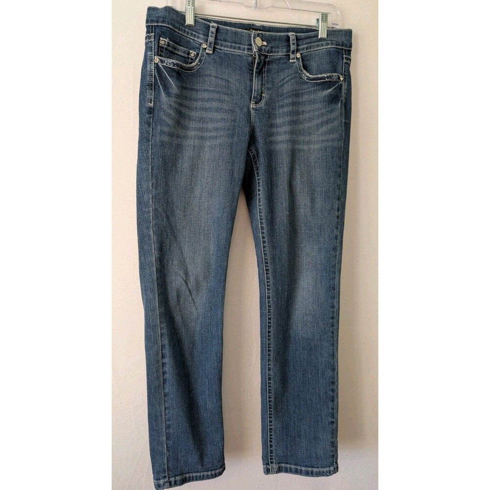 White House Black Market Womens Slim Ankle Jeans Size 10 Low rise